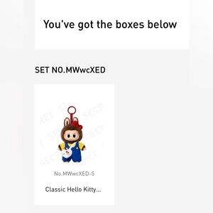 Labubu X Sanrio Hello Kitty Classic Secret